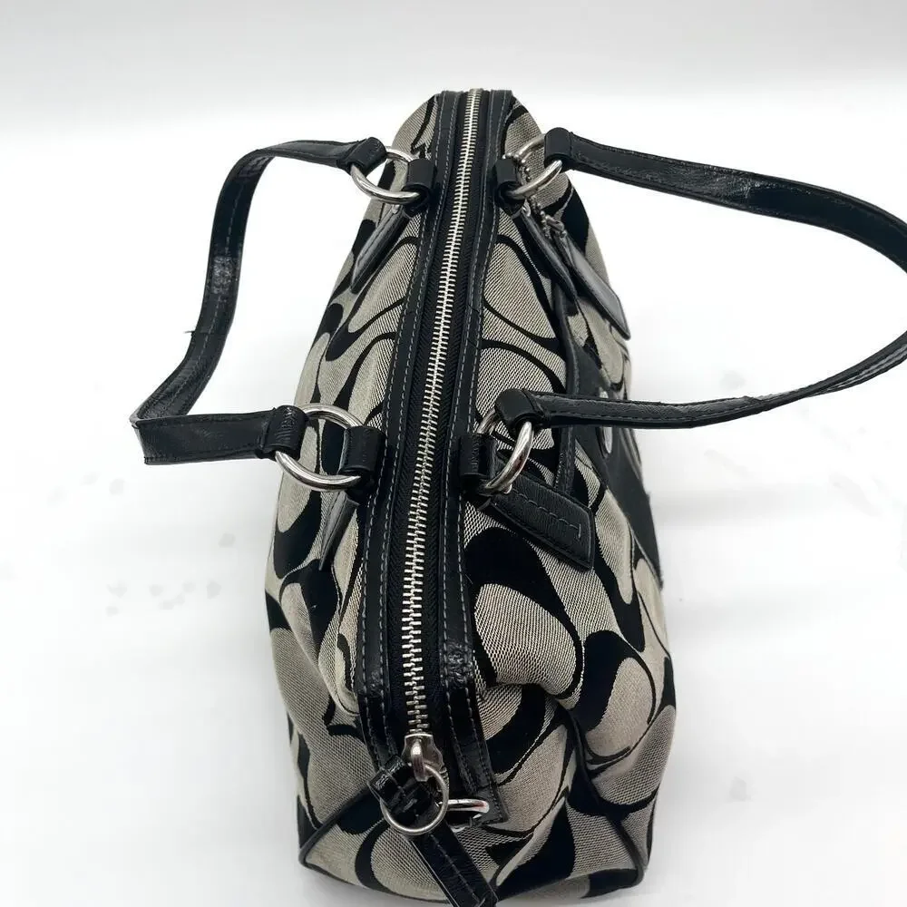 COACH Signature Satchel, Black